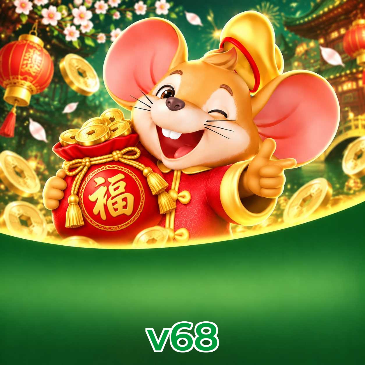 Interface de jogos na v68 incluindo Plushie Frenzy